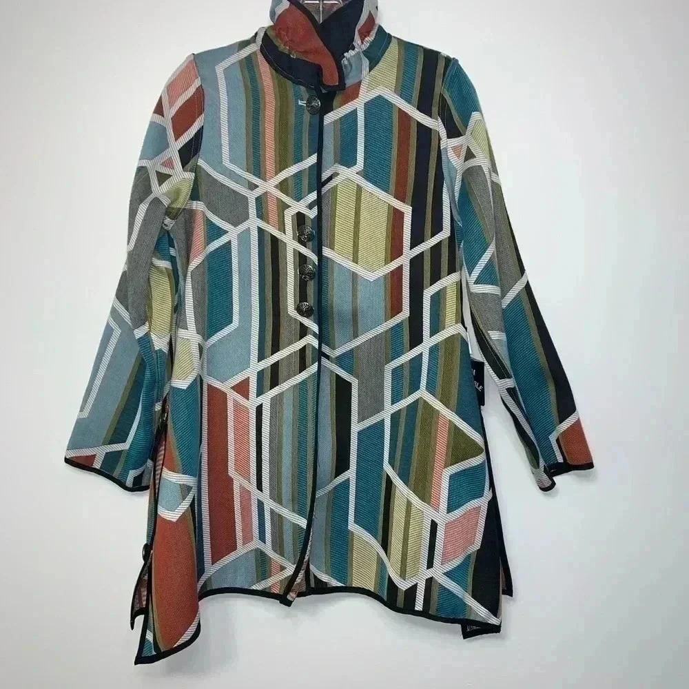 I-Reversibles Ruched Collar Jacket​​​